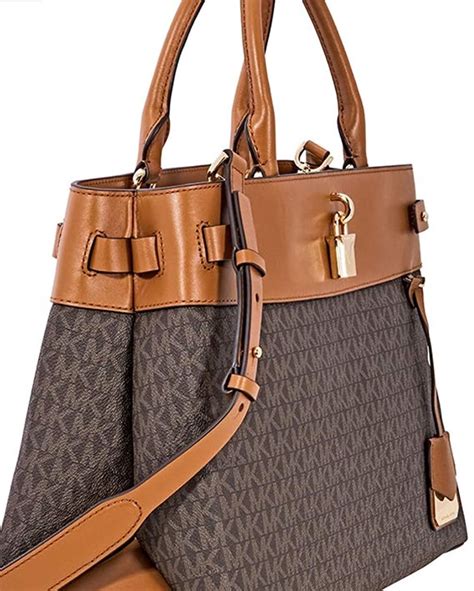 michael michael kors gramercy small logo satchel|Gramercy Leather Satchel .